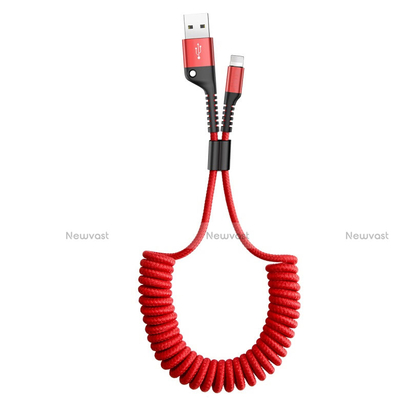 Charger USB Data Cable Charging Cord C08 for Apple iPhone 11 Red