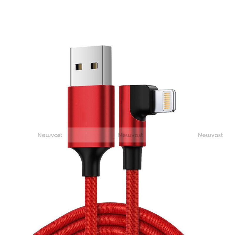 Charger USB Data Cable Charging Cord C10 for Apple iPhone 14 Plus Red