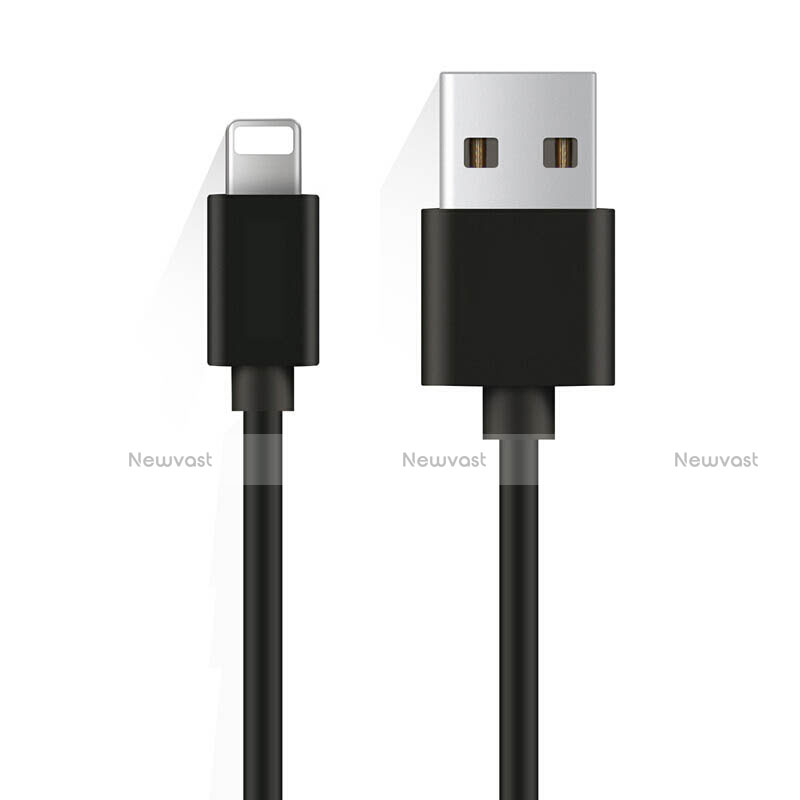 Charger USB Data Cable Charging Cord D08 for Apple iPhone 12 Max Black