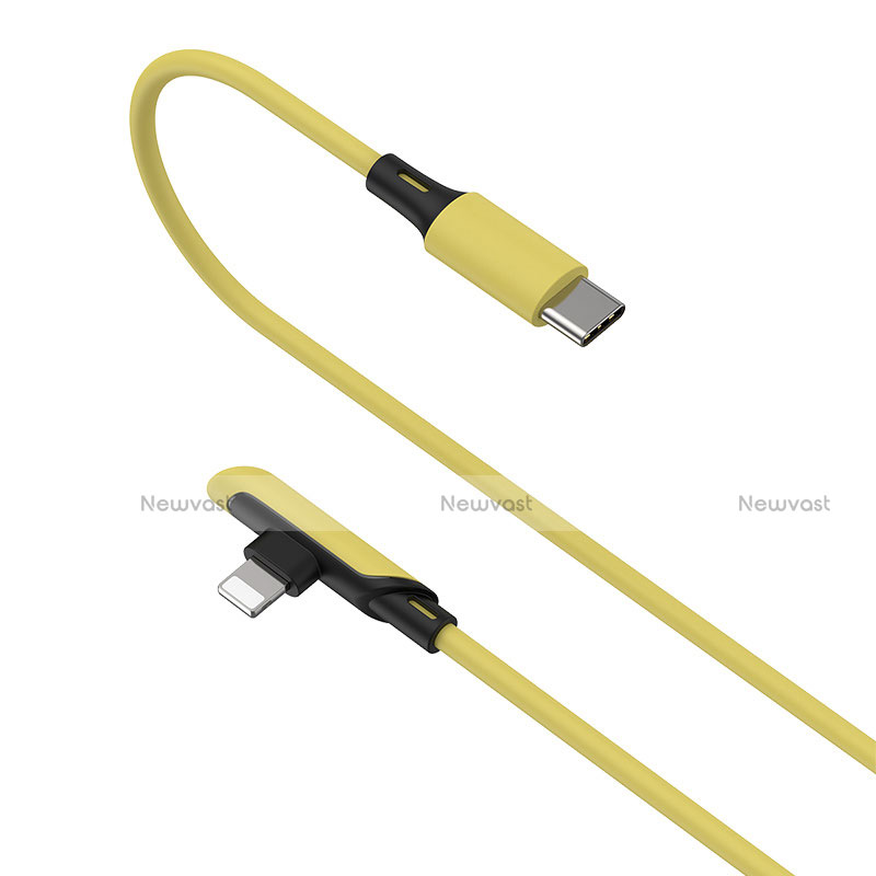 Charger USB Data Cable Charging Cord D10 for Apple iPhone 12 Yellow