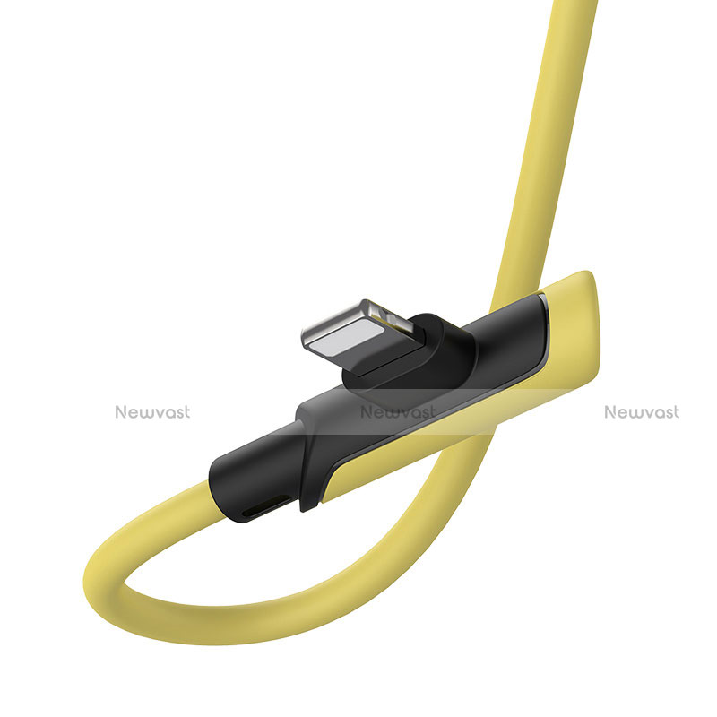 Charger USB Data Cable Charging Cord D10 for Apple iPhone 14 Yellow