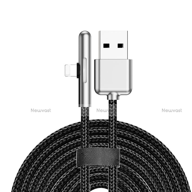 Charger USB Data Cable Charging Cord D11 for Apple iPhone Xs Black