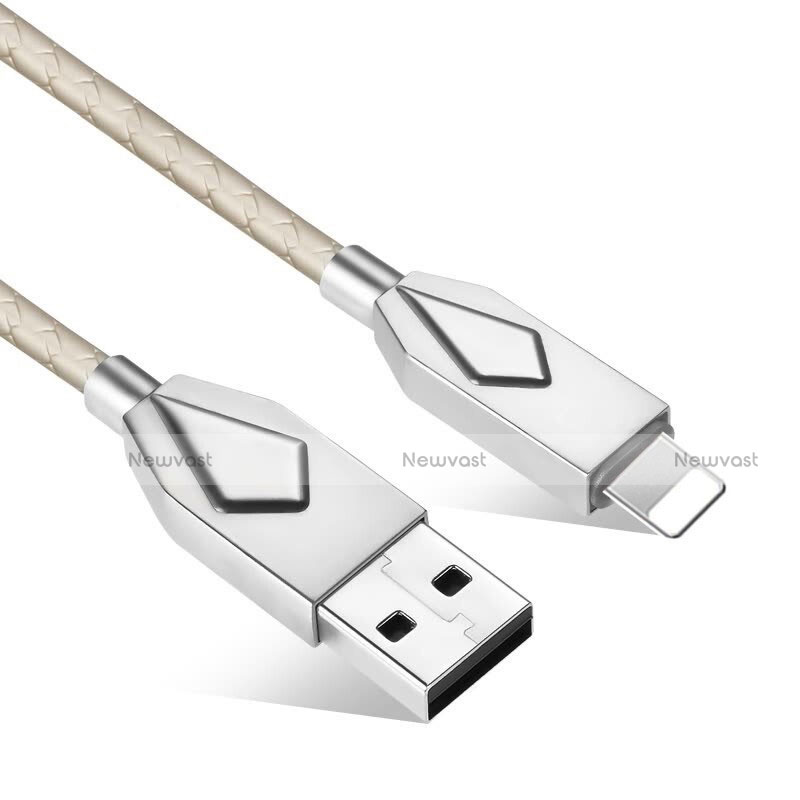 Charger USB Data Cable Charging Cord D13 for Apple iPhone 13 Silver