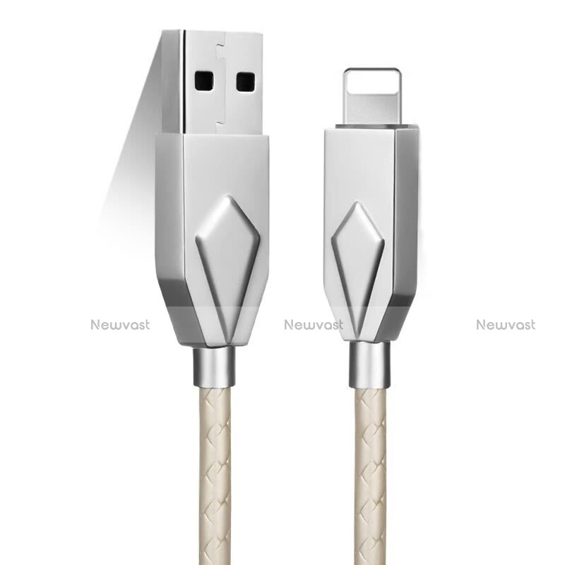 Charger USB Data Cable Charging Cord D13 for Apple iPhone X Silver