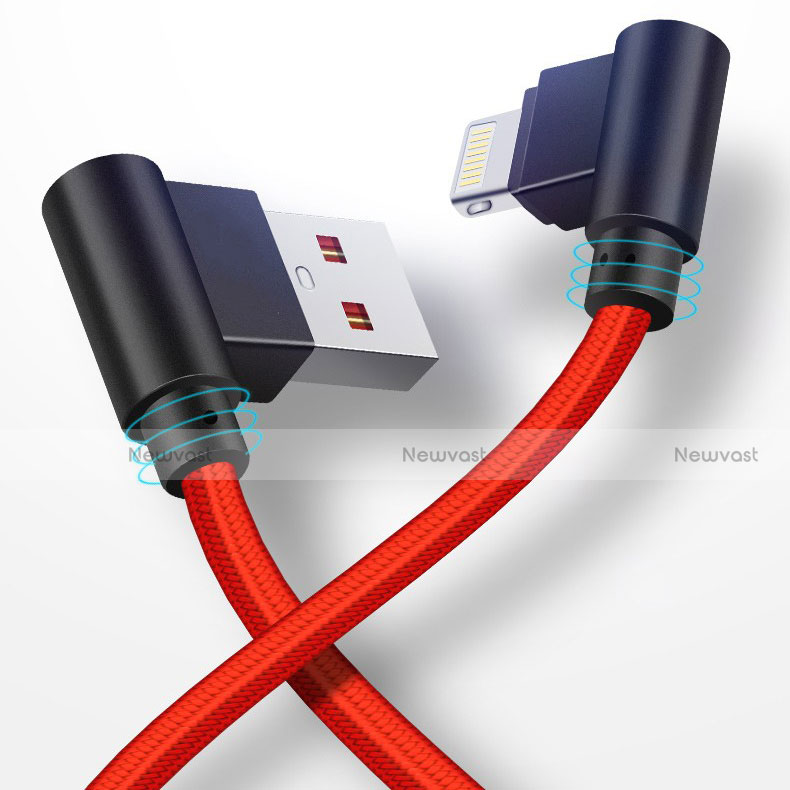 Charger USB Data Cable Charging Cord D15 for Apple iPad 3 Red