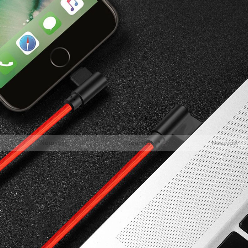 Charger USB Data Cable Charging Cord D15 for Apple iPhone 8 Plus Red