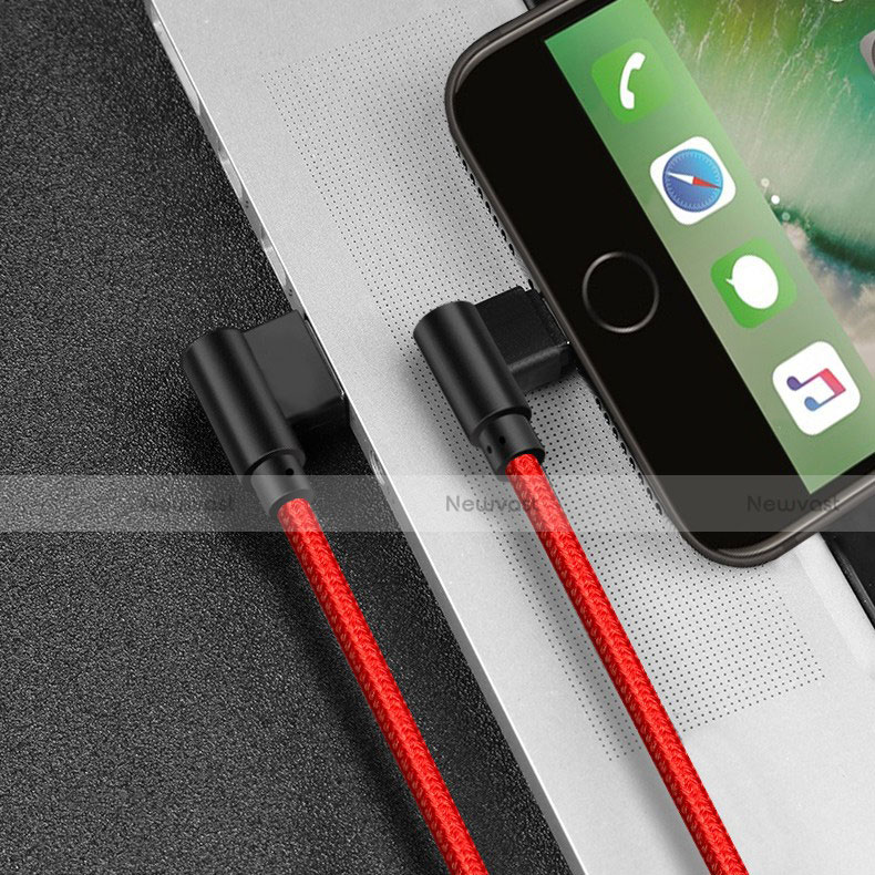 Charger USB Data Cable Charging Cord D15 for Apple iPhone 8 Plus Red