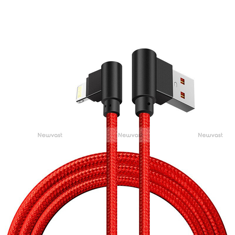 Charger USB Data Cable Charging Cord D15 for Apple iPhone X Red