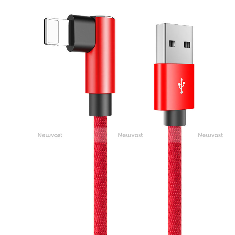 Charger USB Data Cable Charging Cord D16 for Apple iPad 10.2 (2020) Red
