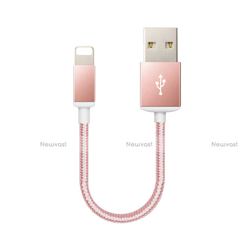 Charger USB Data Cable Charging Cord D18 for Apple iPad Pro 12.9 (2020) Rose Gold