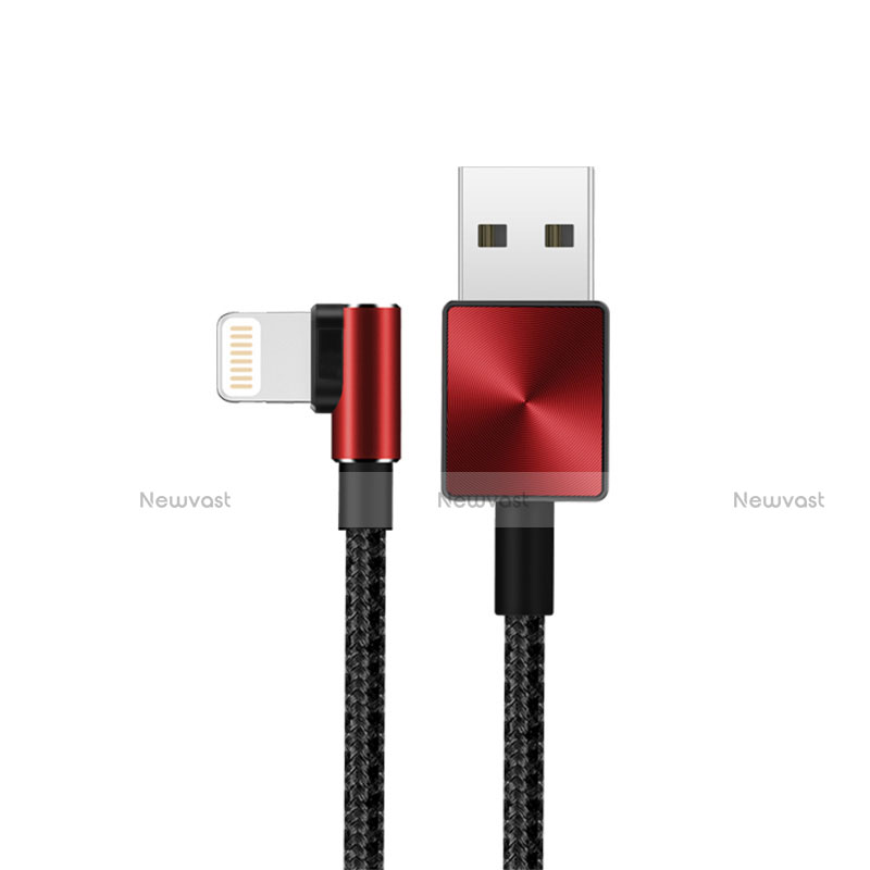 Charger USB Data Cable Charging Cord D19 for Apple iPad 10.2 (2020) Red