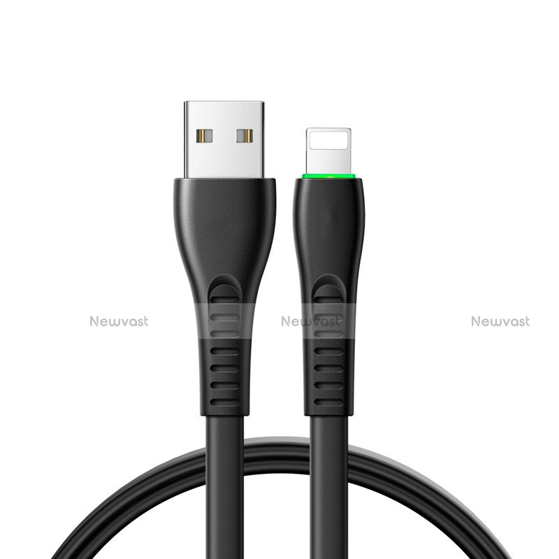 Charger USB Data Cable Charging Cord D20 for Apple iPhone 14 Plus Black
