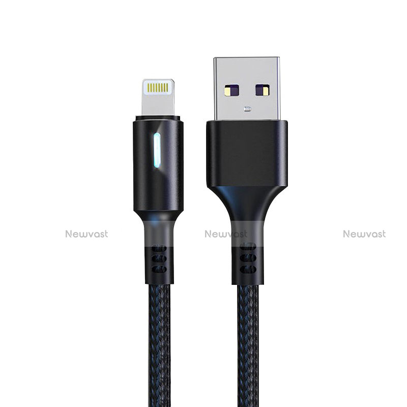 Charger USB Data Cable Charging Cord D21 for Apple iPad 10.2 (2020) Black
