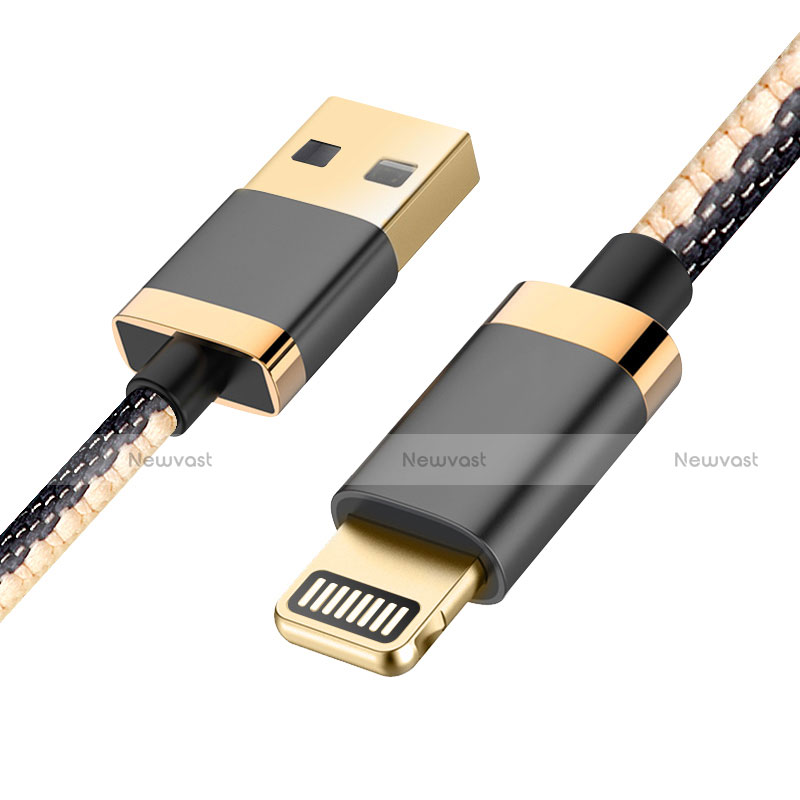 Charger USB Data Cable Charging Cord D24 for Apple iPad 10.2 (2020) Black