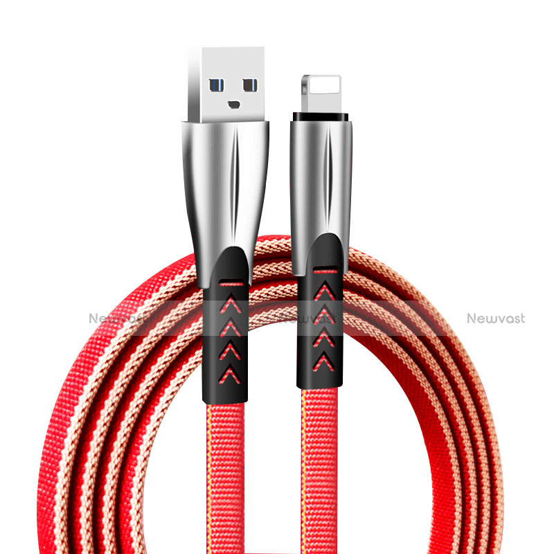 Charger USB Data Cable Charging Cord D25 for Apple iPad Air 4 10.9 (2020) Red