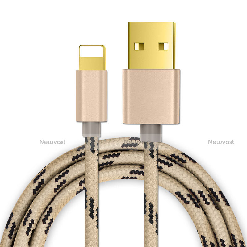 Charger USB Data Cable Charging Cord L01 for Apple iPhone 11 Pro Max Gold