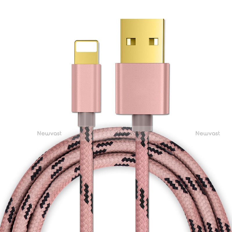 Charger USB Data Cable Charging Cord L01 for Apple iPhone 11 Pro Rose Gold