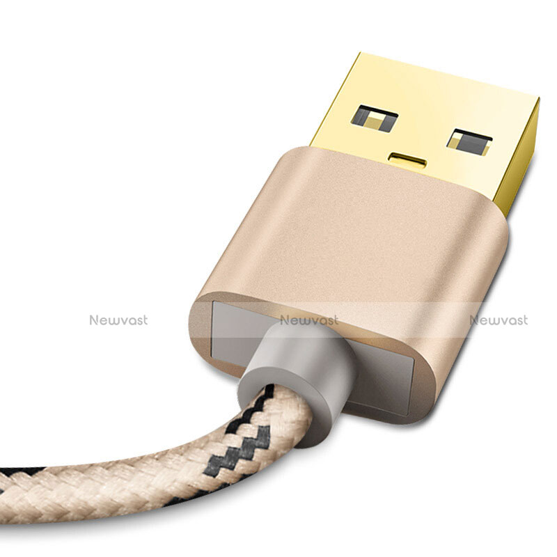 Charger USB Data Cable Charging Cord L01 for Apple iPhone 12 Gold