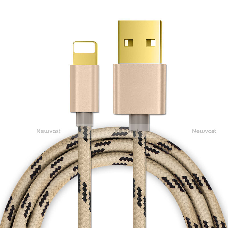 Charger USB Data Cable Charging Cord L01 for Apple iPod Touch 5 Gold