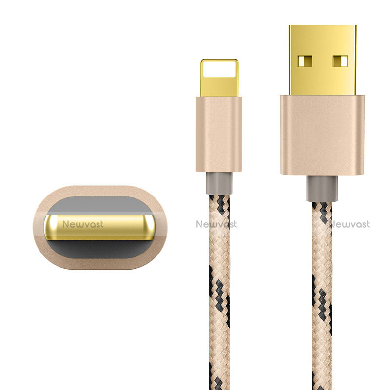 Charger USB Data Cable Charging Cord L01 for Apple iPod Touch 5 Gold