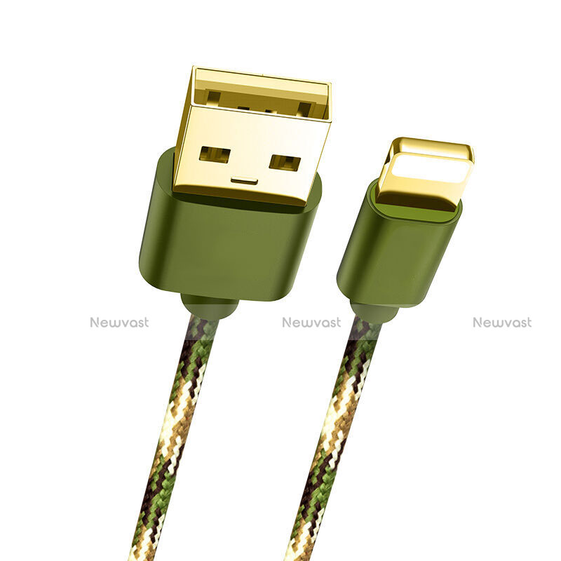Charger USB Data Cable Charging Cord L03 for Apple iPad Air 3 Green