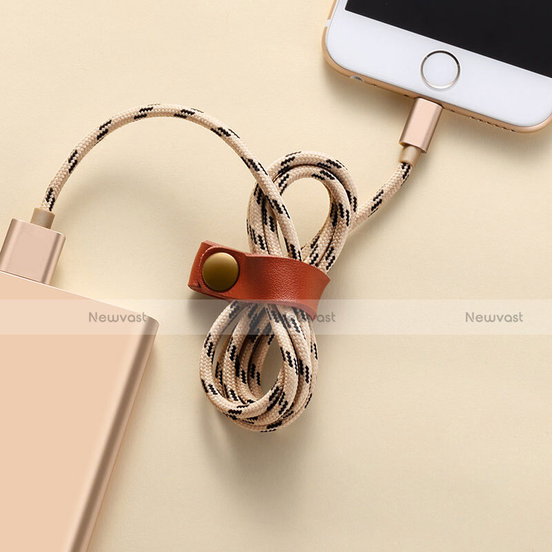 Charger USB Data Cable Charging Cord L05 for Apple iPhone X Gold