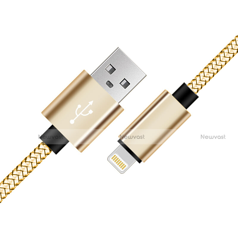 Charger USB Data Cable Charging Cord L07 for Apple iPad Air Gold