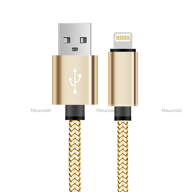 Charger USB Data Cable Charging Cord L07 for Apple iPhone 11 Gold