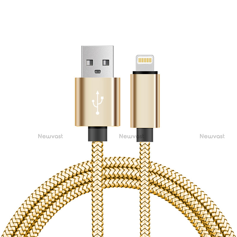 Charger USB Data Cable Charging Cord L07 for Apple iPhone 11 Pro Gold