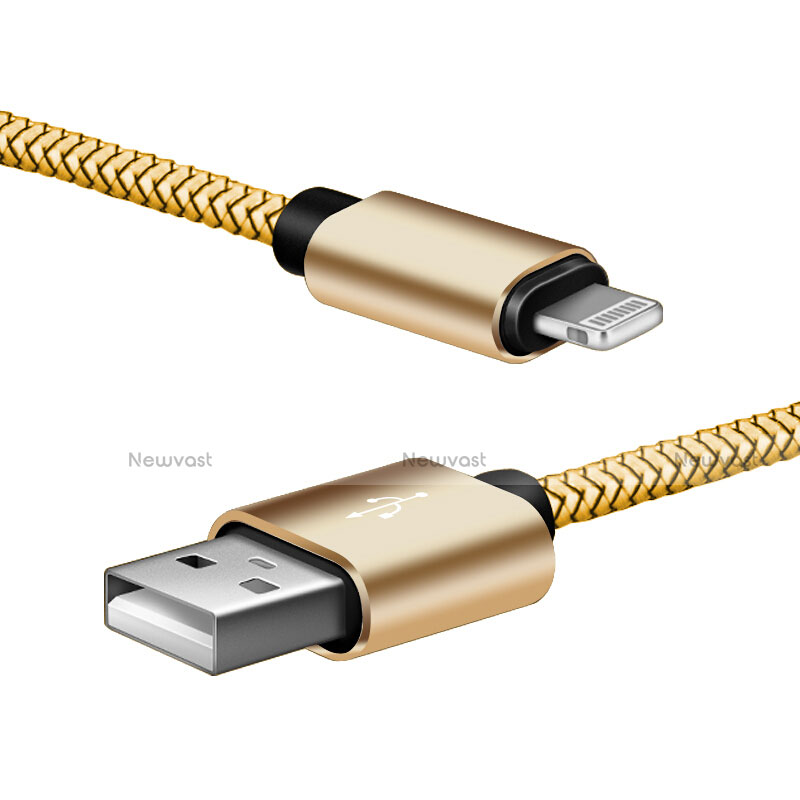 Charger USB Data Cable Charging Cord L07 for Apple iPhone 11 Pro Gold