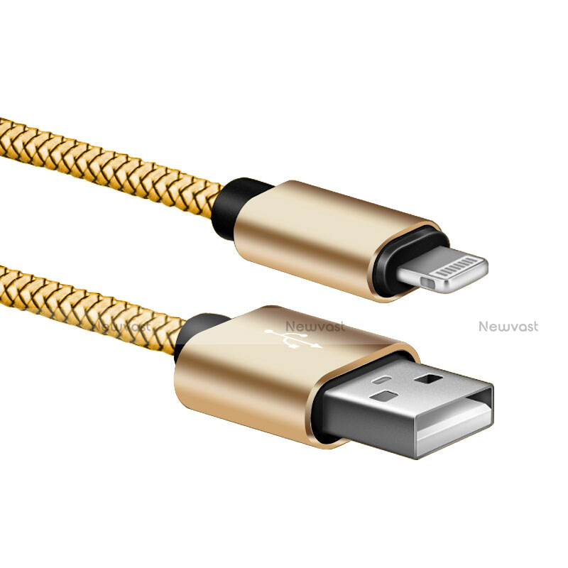 Charger USB Data Cable Charging Cord L07 for Apple iPhone 12 Max Gold