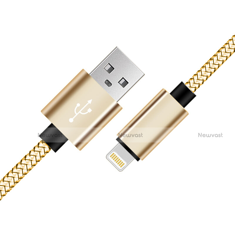Charger USB Data Cable Charging Cord L07 for Apple iPhone 12 Mini Gold