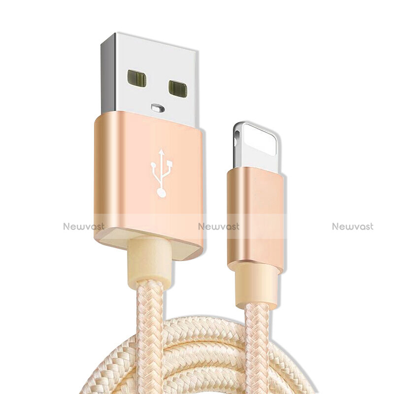 Charger USB Data Cable Charging Cord L08 for Apple iPad Air Gold