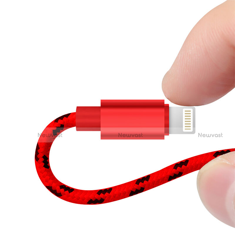 Charger USB Data Cable Charging Cord L10 for Apple iPhone 11 Red