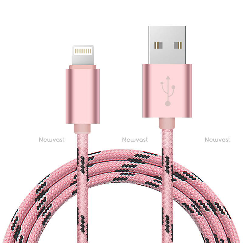 Charger USB Data Cable Charging Cord L10 for Apple iPhone 12 Pink