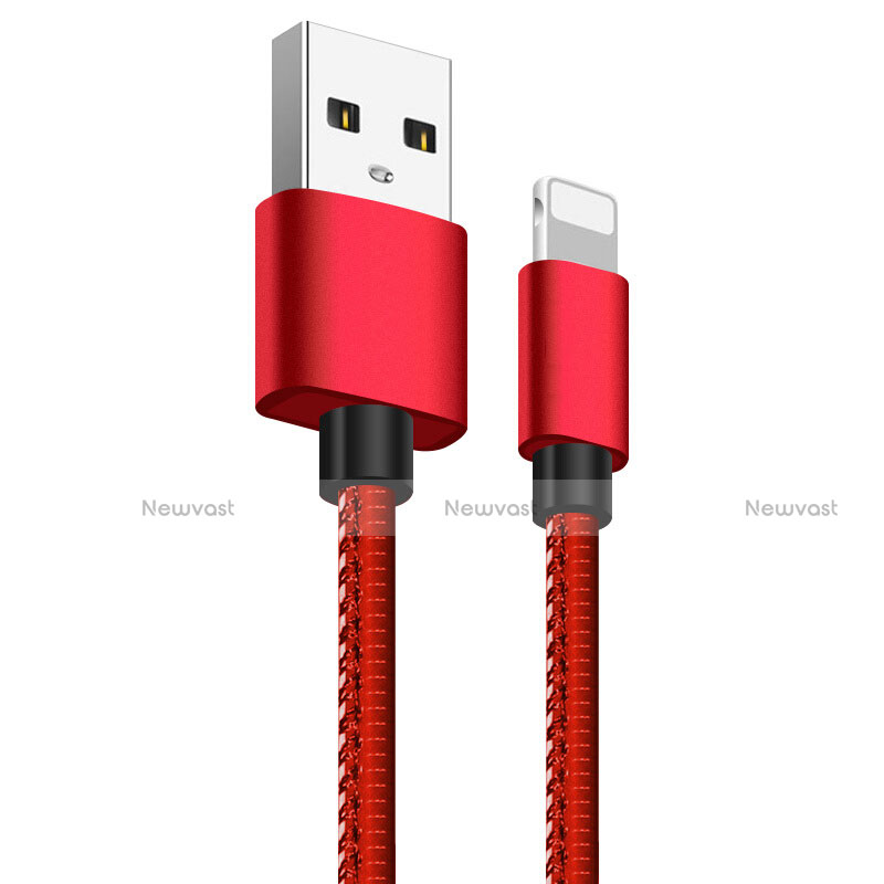 Charger USB Data Cable Charging Cord L11 for Apple iPhone 11 Pro Red