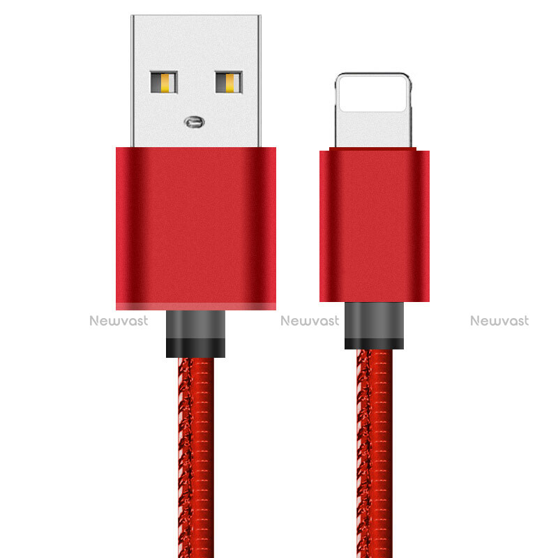 Charger USB Data Cable Charging Cord L11 for Apple iPhone 13 Pro Red