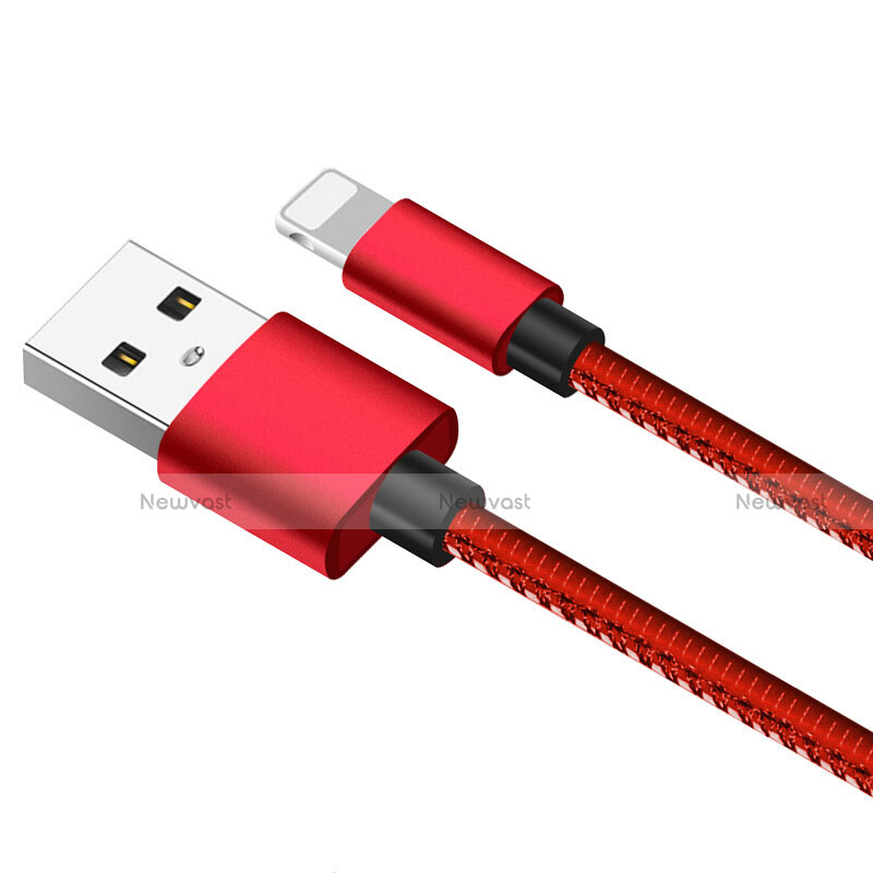 Charger USB Data Cable Charging Cord L11 for Apple iPhone 14 Red