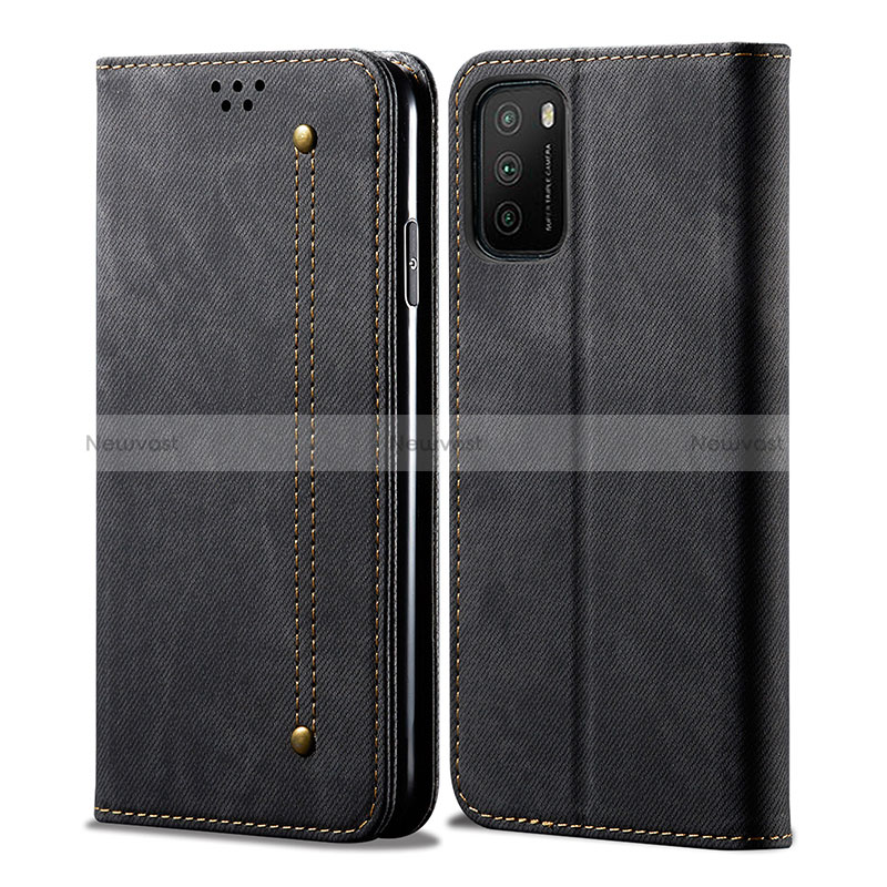 Cloth Case Stands Flip Cover B01S for Xiaomi Poco M3