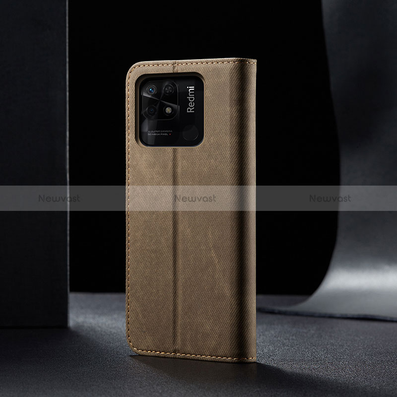 Cloth Case Stands Flip Cover B01S for Xiaomi Redmi 10C 4G