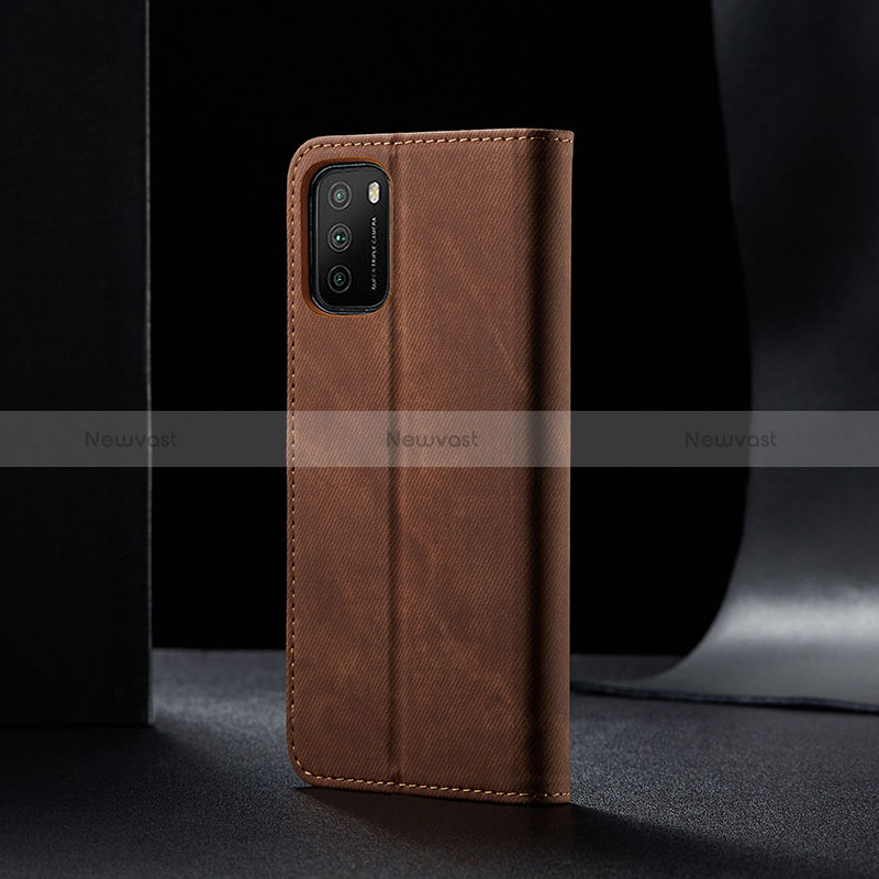 Cloth Case Stands Flip Cover B02S for Xiaomi Poco M3