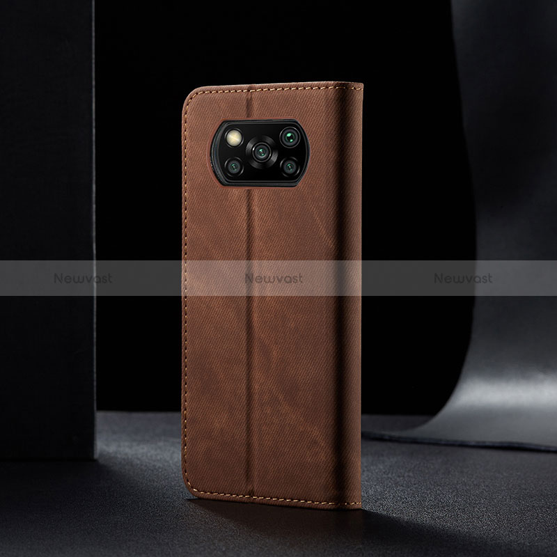 Cloth Case Stands Flip Cover B02S for Xiaomi Poco X3 Pro