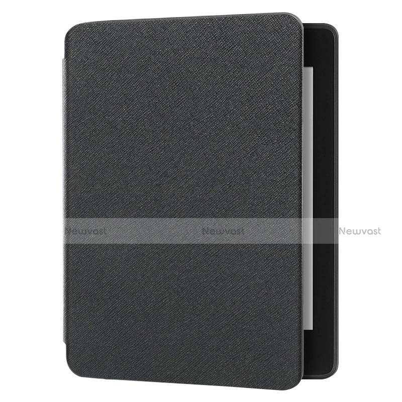 Cloth Case Stands Flip Cover for Amazon Kindle 6 inch Black