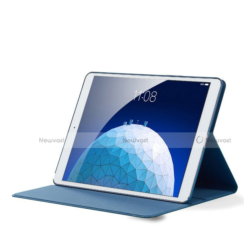 Cloth Case Stands Flip Cover for Apple iPad Air 3 Blue