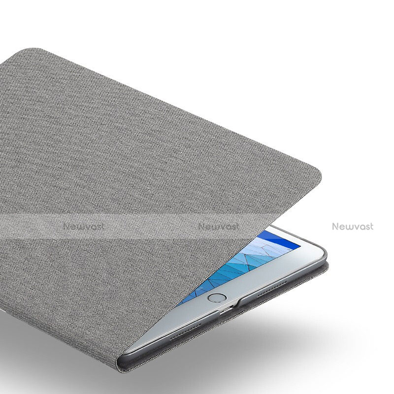 Cloth Case Stands Flip Cover for Apple iPad Air 3 Gray