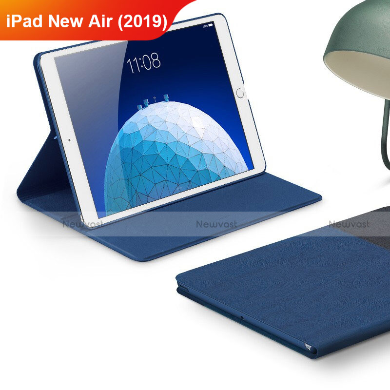 Cloth Case Stands Flip Cover for Apple iPad New Air (2019) 10.5 Blue