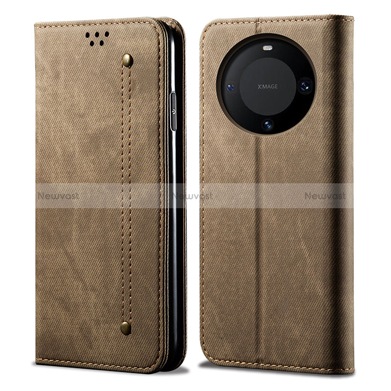 Cloth Case Stands Flip Cover for Huawei Mate 60 Pro+ Plus