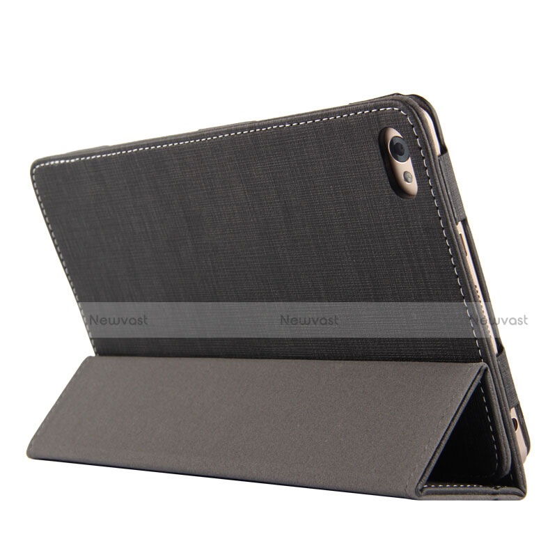 Cloth Case Stands Flip Cover for Huawei Mediapad M2 8 M2-801w M2-803L M2-802L Black