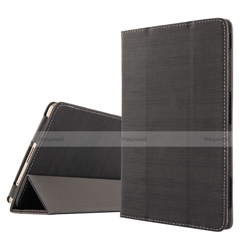 Cloth Case Stands Flip Cover for Huawei Mediapad M2 8 M2-801w M2-803L M2-802L Black