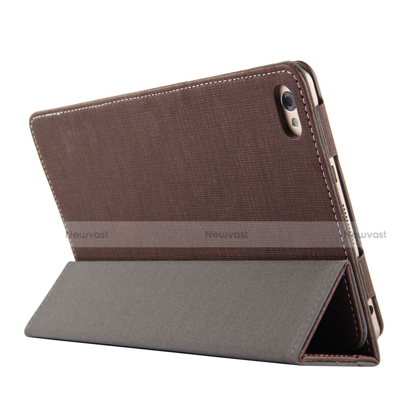 Cloth Case Stands Flip Cover for Huawei Mediapad M2 8 M2-801w M2-803L M2-802L Brown